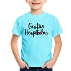 Camiseta Infantil Gestão hospitalar por amor - Foca na Moda