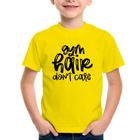 Camiseta Infantil Gym Hair Don't Care - Foca na Moda