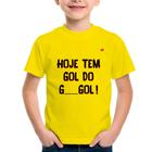 Camiseta Infantil Hoje tem gol do G ___ gol! - Foca na Moda