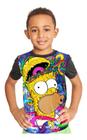 Camiseta Infantil Homer Psicodélico Os Simpsons Ref:54