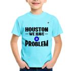 Camiseta Infantil Houston, we have a problem - Foca na Moda