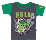 Camiseta Infantil Hulk Kids Marvel Herói