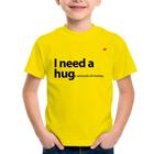 Camiseta Infantil I need a huge amount of money - Foca na Moda