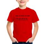 Camiseta Infantil It's Only One Down Rest Is Up - Foca na Moda