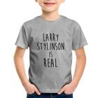 Camiseta Infantil Larry Stylinson is real - Foca na Moda