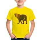 Camiseta Infantil Leopardo - Foca na Moda