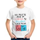 Camiseta Infantil Made of Cooper Cute - Foca na Moda