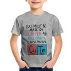 Camiseta Infantil Made of Cooper Cute - Foca na Moda