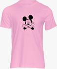 Camiseta Do r Brancoala Infantil E Juvenil Mangas Pink