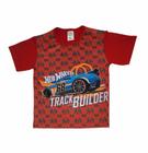 Camiseta infantil manga curta hot wheels