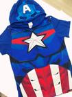 Camiseta infantil manga curta personagem Marvel América