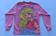 Camiseta Infantil Manga Longa Barbie