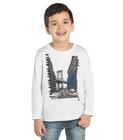 Camiseta Infantil Manga Longa Rovitex Kids Branco