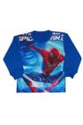 Camiseta infantil manga longa spider-man