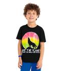 Camiseta Infantil Masculina Estampada Rovi Kids Preto