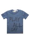 Camiseta Infantil Masculina GAN-K Play All Day Cor: DenimTamanho:4Modelo:GKCA02M