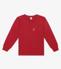 Camiseta Infantil Masculina Manga Longa Trick Nick Vermelho