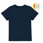 Camiseta Infantil Masculina Meia Manga Azul em 100% Algodão com Malha UV - Malwee