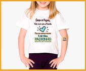 Camiseta Infantil Me Amarro no Meu Padrinho Est. Menina - DINDA Zlprint