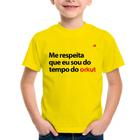 Camiseta Infantil Me respeita que eu sou do tempo do orkut - Foca na Moda