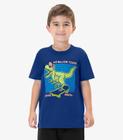 Camiseta Infantil Meia Malha Rovi Kids Azul