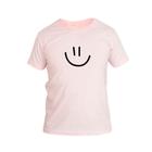 Camiseta Infantil Menina Algodão Estampa Smiley Dia a Dia