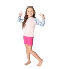 Camiseta Infantil Menina Com Proteção UV Viston Rosa