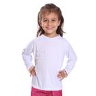 Camiseta Infantil Menina Proteção UV Térmica Solar Manga Longa Camisa Praia Esporte - DF