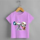 Camiseta Infantil Menino Blusa Astronauta e telescópio 100% Algodão