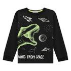 Camiseta Infantil Menino Dino From Space Luc.Boo