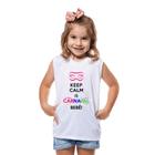 Camiseta Infantil Menino Menina Carnaval Keep Calm É Carna Bloquinho Bloco da Criança