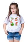 Camiseta Infantil Menino Menina Papai Noel Noela Presente natal Merry Christmas Iluminado
