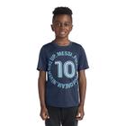 Camiseta Infantil Messi - Manga Curta Azul - Tamanho 5