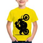 Camiseta Raglan Infantil Moto Grau XT 660