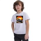 Camiseta Infantil Muscle Car Sunset Art