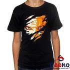 Camiseta Infantil Naruto Uzumaki 100% Algodão Anime Geeko