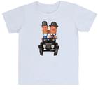 Camiseta Infantil Nostalgia O Gordo e o Magro Calhambeque