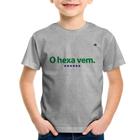 Camiseta Infantil O hexa vem - Foca na Moda