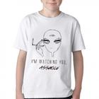 Camiseta Infantil ou adulto aliens watching you asshole Blusa Criança todos tamanhos