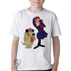 Camiseta Infantil ou adulto Dick Vigarista Mutley rindo Blusa Criança todos tamanhos