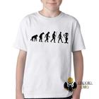 Camiseta Infantil ou adulto Evolução Alien  Blusa Criança todos tamanhos