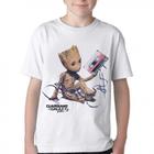 Camiseta Infantil ou adulto Groot fita Blusa Criança todos tamanhos