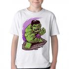 Camiseta Infantil ou adulto Hulk Blusa Criança todos tamanhos