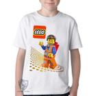 Camiseta Infantil ou adulto Lego Emmet Brickowski Blusa Criança todos tamanhos