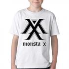 Camiseta Infantil ou adulto monsta x k pop bts Blusa Criança todos tamanhos