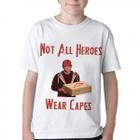 Camiseta Infantil ou adulto Pizza Not all heroes Blusa Criança todos tamanhos