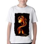 Camiseta Infantil ou adulto Rei Leão Mufasa Simba Blusa Criança todos tamanhos