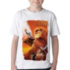 Camiseta Infantil ou adulto Rei Leão Simba Blusa Criança todos tamanhos