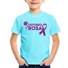 Camiseta Infantil Outubro Rosa - Foca na Moda