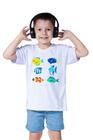 Camiseta Infantil Peixe Peixinho Aquario Mar Agua Nadar Pescar